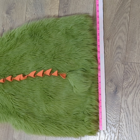 GYMBOREE Cute Fluffy Green Monster Costume Dress Up Halloween size 6-7 years - Picture 5 of 7